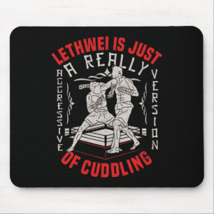 Burmese Boxing Aggressive Cuddling Martial Arts Le Mouse Pad