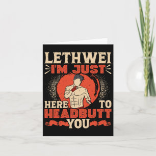 Burmese Boxing Headbutt Lethwei Training Art Of 9 Card