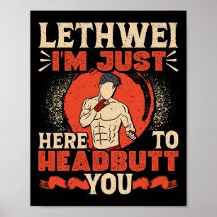 Burmese Boxing Headbutt Lethwei Training Art Of 9 Poster