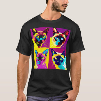 Burmese Cat Art Cat Lover Gift T-Shirt