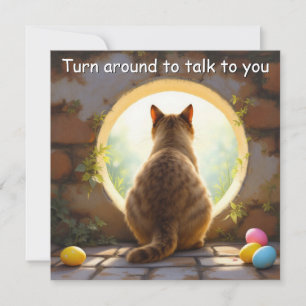 Burmese Cat - Easter Holiday Card