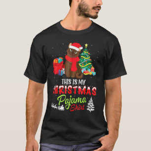 Burmese Cat Noel Costume Present This Is My Christ T-Shirt