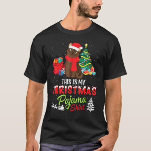 Burmese Cat Noel Costume Present This Is My Christ T-Shirt