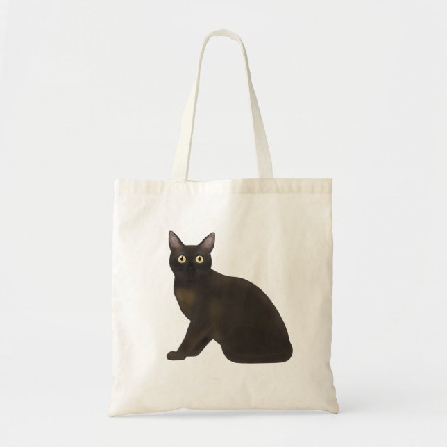 Burmese Cat Tote Bag (Front)