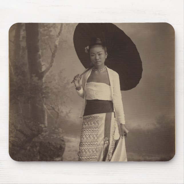 Burmese lady mouse pad (Front)