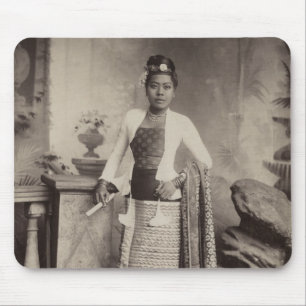 Burmese lady mouse pad