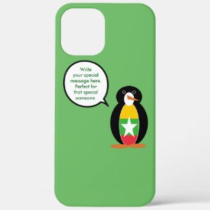 Burmese Myanmar Wildlife Penguin Personalised Gift iPhone 12 Pro Max Case