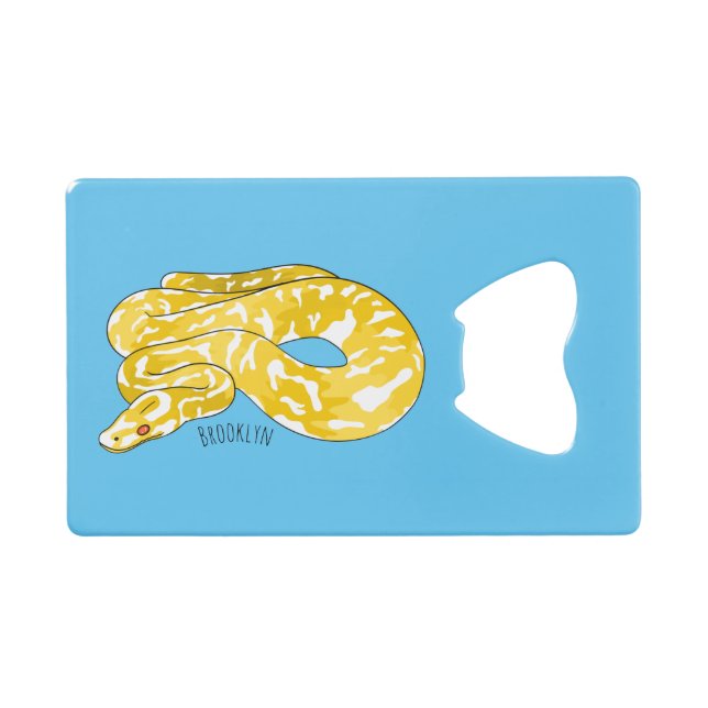 Burmese python snake cartoon illustration  (Front (Horizontal))