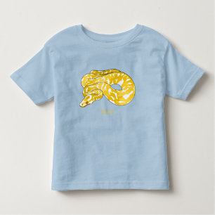 Burmese python snake cartoon illustration  toddler T-Shirt