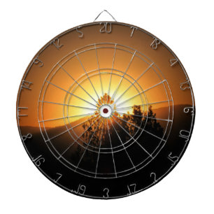 Burn a bullseye! dartboard