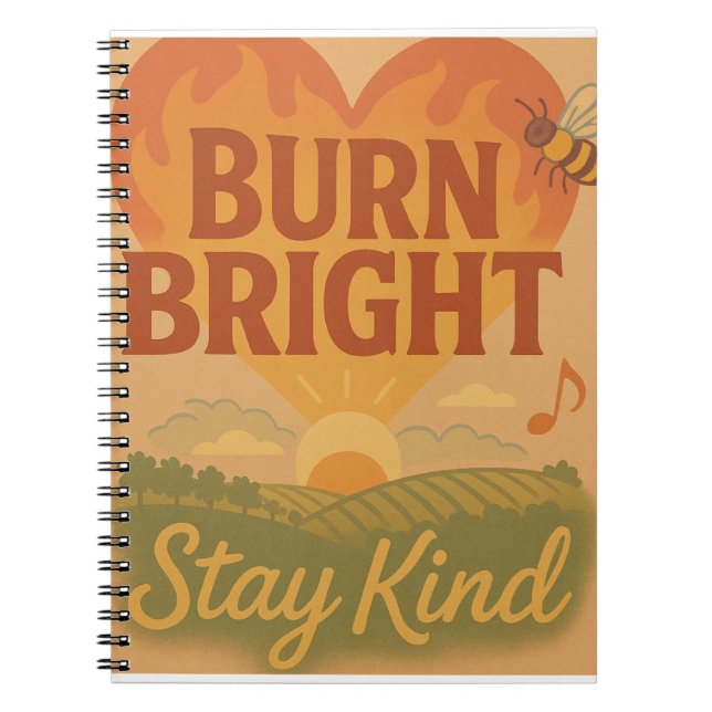 Burn Bright, Stay Kind Notebook (Front)