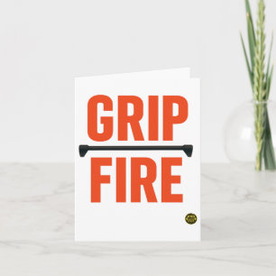 Burn From The Bar Grip Fire Pull-up Strength Power Card