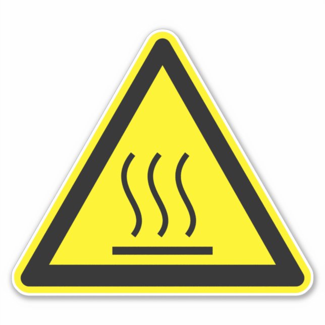 Burn Hazard Hot Surface Label (Front)