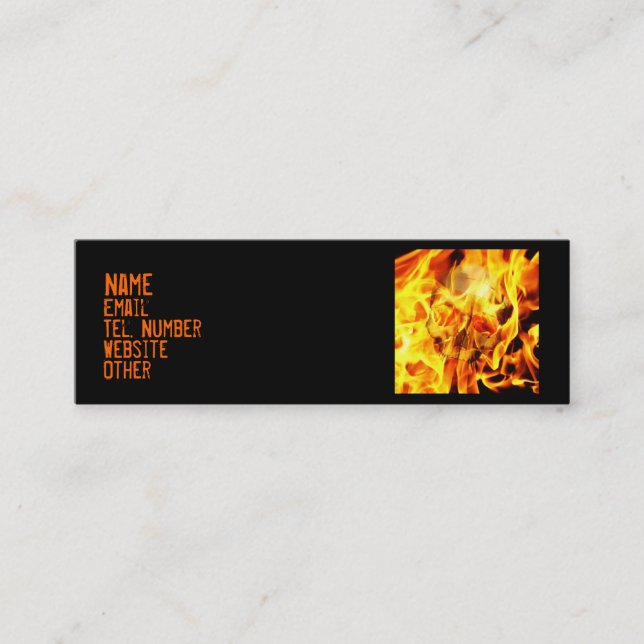 Burn Mini Business Card (Front)