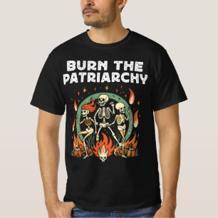 Burn The Patriarchy, Funny Feminist Halloween T-Shirt