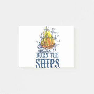 Burn the ships, For King and Country fan art Post-it Notes