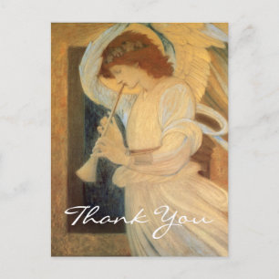 Burne-Jones' An Angel Playing a Flageolet Postcard
