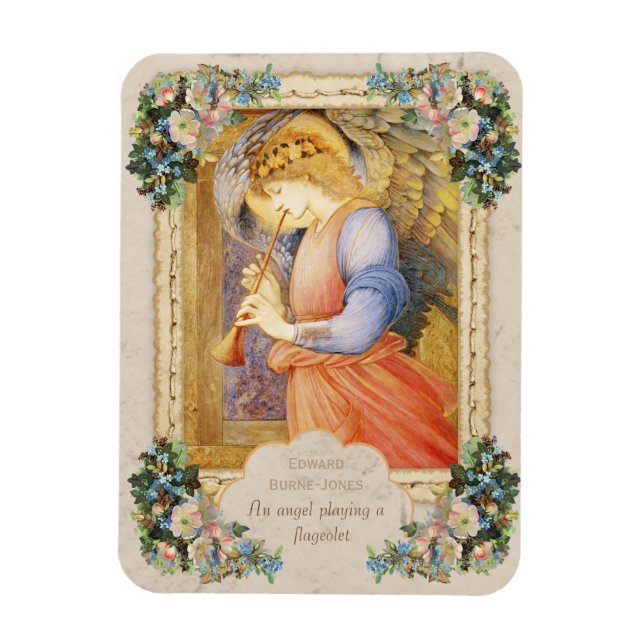 Burne-Jones Angel playing a flageolet CC0815 Magnet (Vertical)