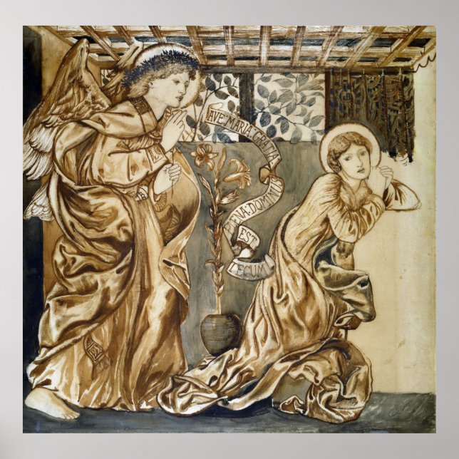Burne-Jones - Annunciation Poster (Front)