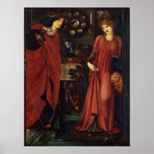 Burne-Jones - Fair Rosamund And Queen Eleanor Poster