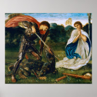 Burne-Jones - Fight St George Kills Dragon