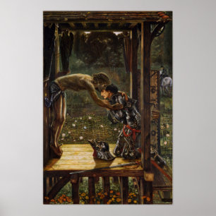 Burne-Jones - Merciful Knight Poster