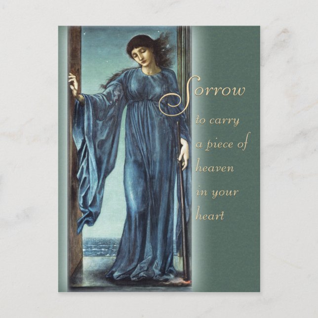 Burne-Jones Night CC0562 Comforting words Postcard (Front)