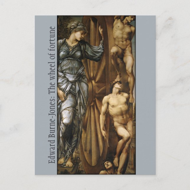 Burne-Jones Wheel of Fortune CC0424  Postcard (Front)