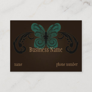 Burned Butterfly Chubby Business Card