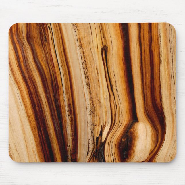 Burned Tree Trunk Texture Mouse Pad (Front)