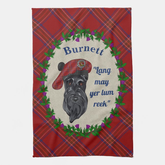Burnett Scottie Dog Kitchen Towel (Vertical)