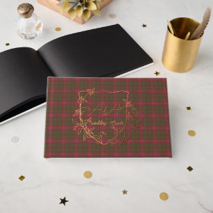 Burnett Weathered Original Scottish Tartan Guest Book