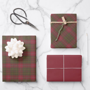 Burnett Weathered Original Scottish Tartan  Wrapping Paper Sheet