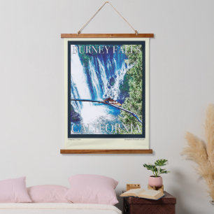 Burney Falls, CA Poster Hanging Tapestry