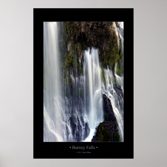 Burney Falls (Colour) Poster (Front)