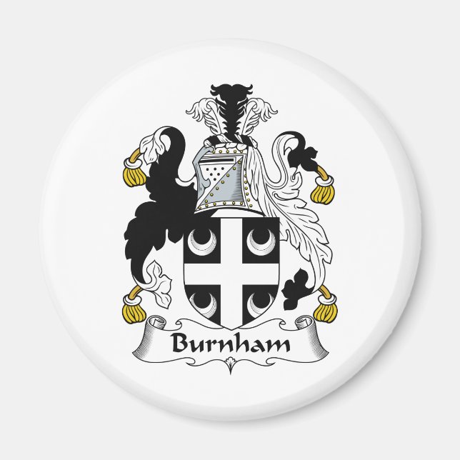 Burnham Family Crest Magnet (Front)