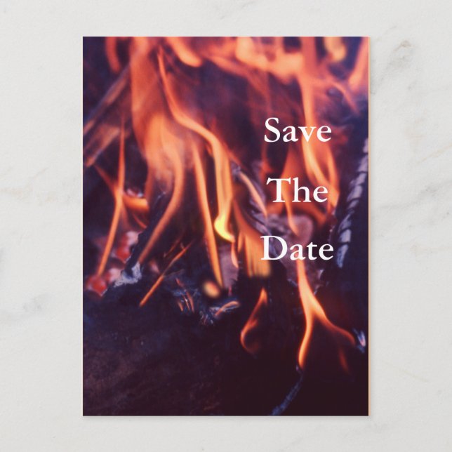 Burning Announcement Postcard (Front)