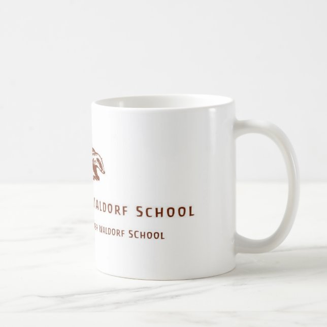 Burning Badger Waldorf School Logo Coffee Mug (Right)