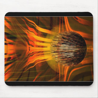 burning ball mouse pad