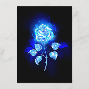 Burning Blue Rose Advice Card