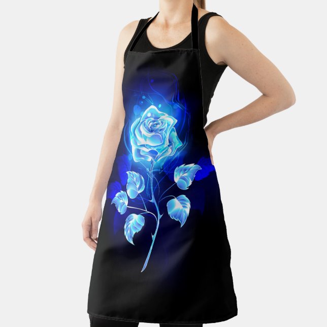 Burning Blue Rose Apron (Insitu)