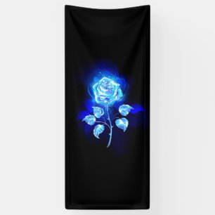 Burning Blue Rose Banner