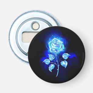 Burning Blue Rose Bottle Opener