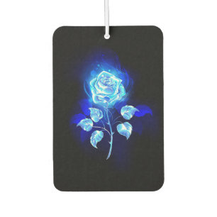 Burning Blue Rose Car Air Freshener