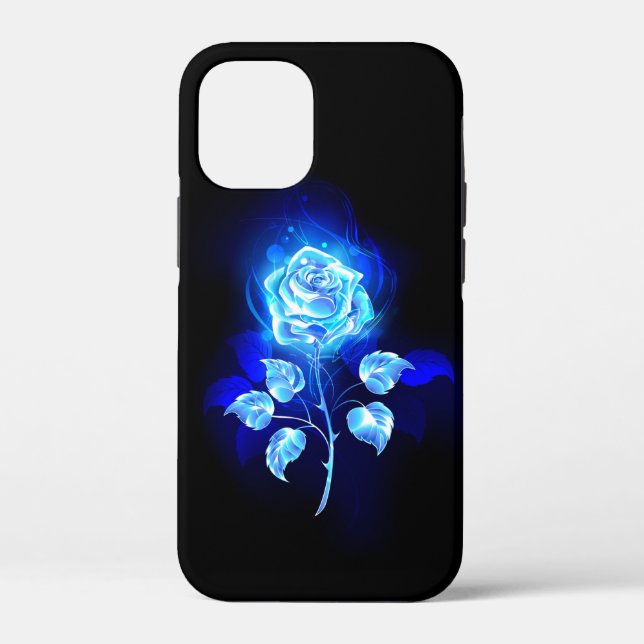 Burning Blue Rose Case-Mate iPhone Case (Back)