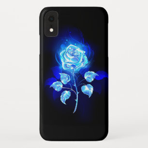Burning Blue Rose iPhone XR Case