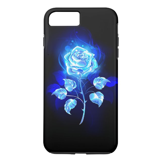 Burning Blue Rose Case-Mate iPhone Case (Back)