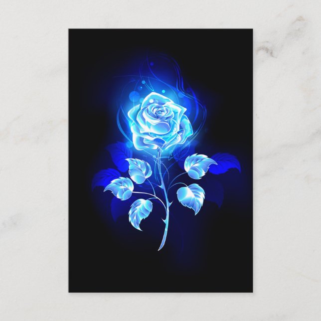 Burning Blue Rose Enclosure Card (Front)