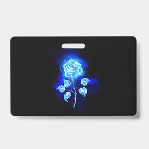 Burning Blue Rose ID Badge