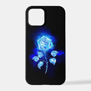 Burning Blue Rose iPhone 12 Pro Case